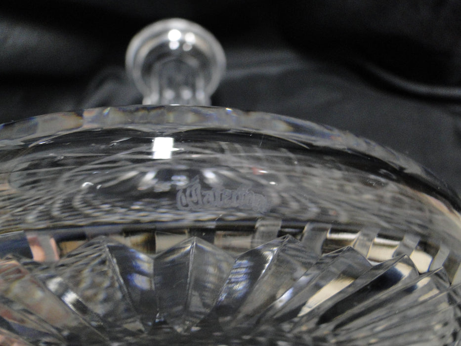 Waterford Crystal Alana, Cut Cross Hatch: Ships Decanter & Stopper, 10" Tall