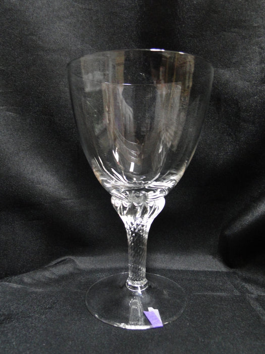 Borgfeldt Lisa, Twisted Stem: Water or Wine Goblet, 6 1/4" Tall, As Is