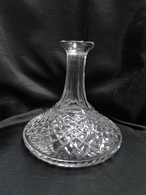 Waterford Crystal Alana, Cut Cross Hatch: Ships Decanter & Stopper, 10" Tall