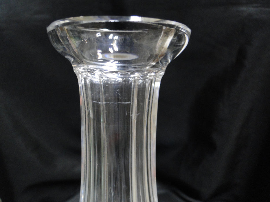 Waterford Crystal Alana, Cut Cross Hatch: Ships Decanter & Stopper, 10" Tall
