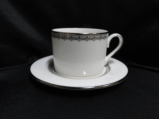 Lenox Lace Couture, Silver & Platinum: Cup & Saucer Set (s), 2 3/8" Tall