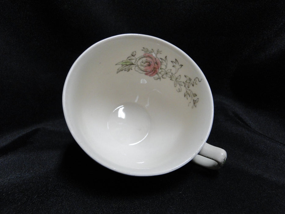 Johnson Brothers Sheraton, Floral Center: Cup & Saucer, Design Inside Cup
