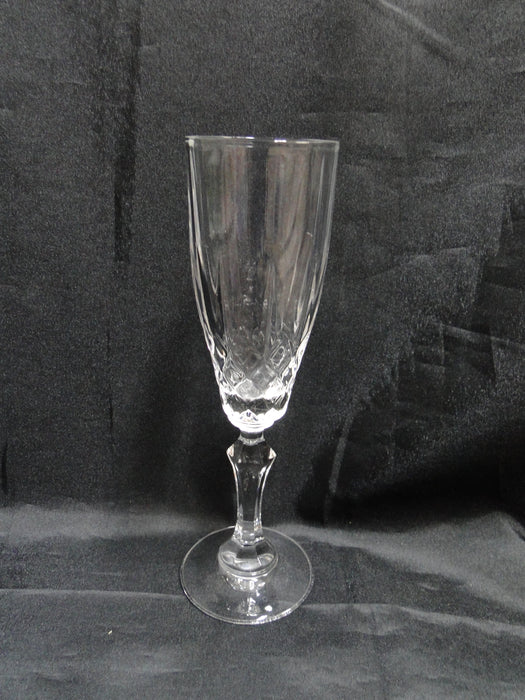 Kristal Zajecar Nobility, Vertical & "X" Cuts: Champagne Flute (s), 8 1/4" Tall