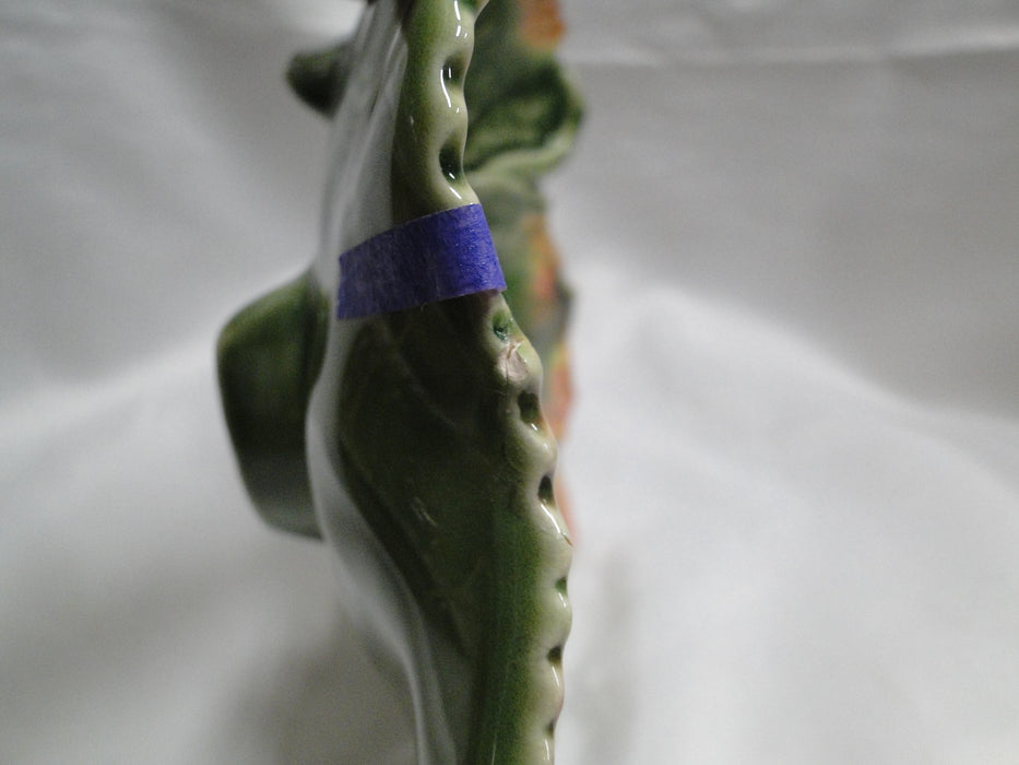Bordallo Pinheiro Autumn Service: Leaf Dish, 7 1/2" x 1 7/8" Tall, As Is