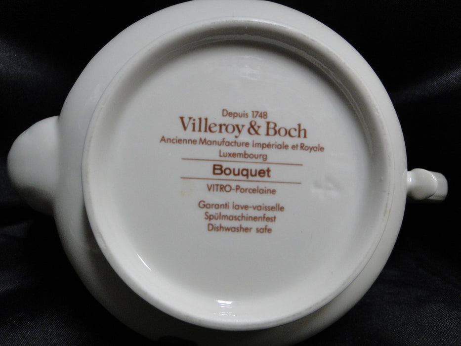 Villeroy & Boch Bouquet, Flowers, Insects: Teapot & Lid, 5 3/4", 3 Cup Capacity