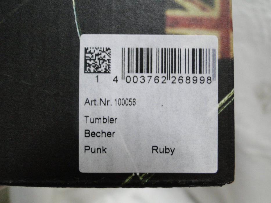 Nachtmann Punk: NEW Ruby Red Tumbler / Double Old Fashioned, 4", Box
