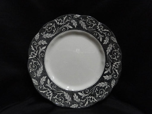 Meakin, J & G, Renaissance Black, Ironstone: Dinner Plate (s), 10 1/8", Crazing