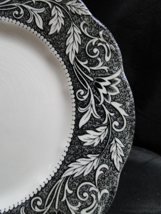 Meakin, J & G, Renaissance Black, Ironstone: Dinner Plate (s), 10 1/8", Crazing