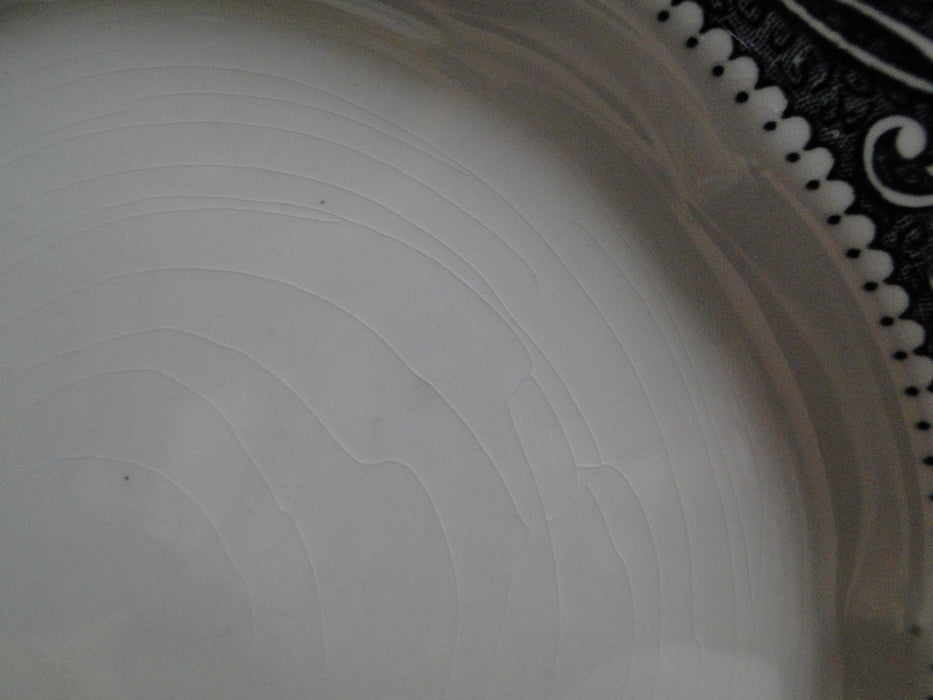 Meakin, J & G, Renaissance Black, Ironstone: Dinner Plate (s), 10 1/8", Crazing