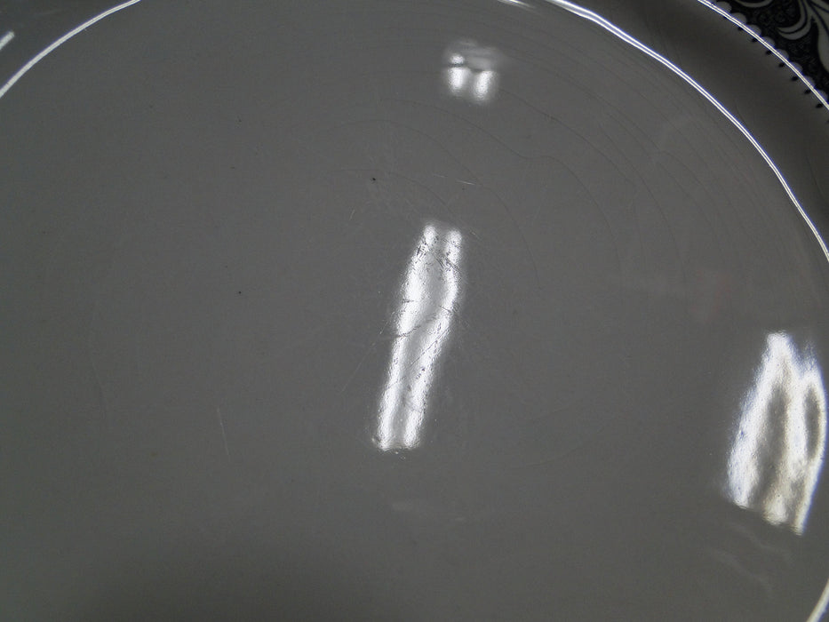 Meakin, J & G, Renaissance Black, Ironstone: Dinner Plate (s), 10 1/8", Crazing