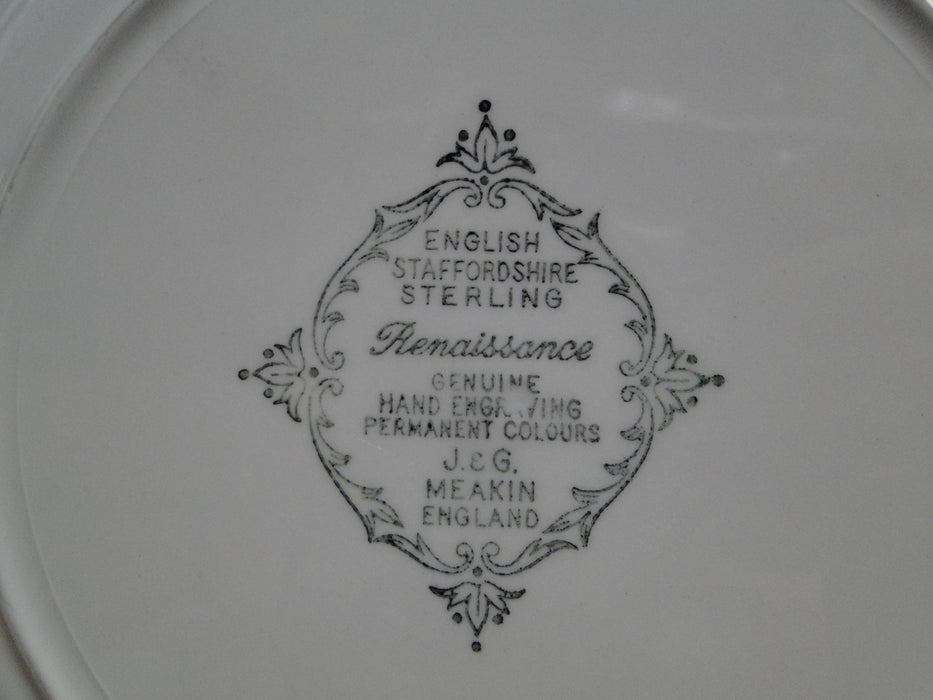 Meakin, J & G, Renaissance Black, Ironstone: Dinner Plate (s), 10 1/8", Crazing