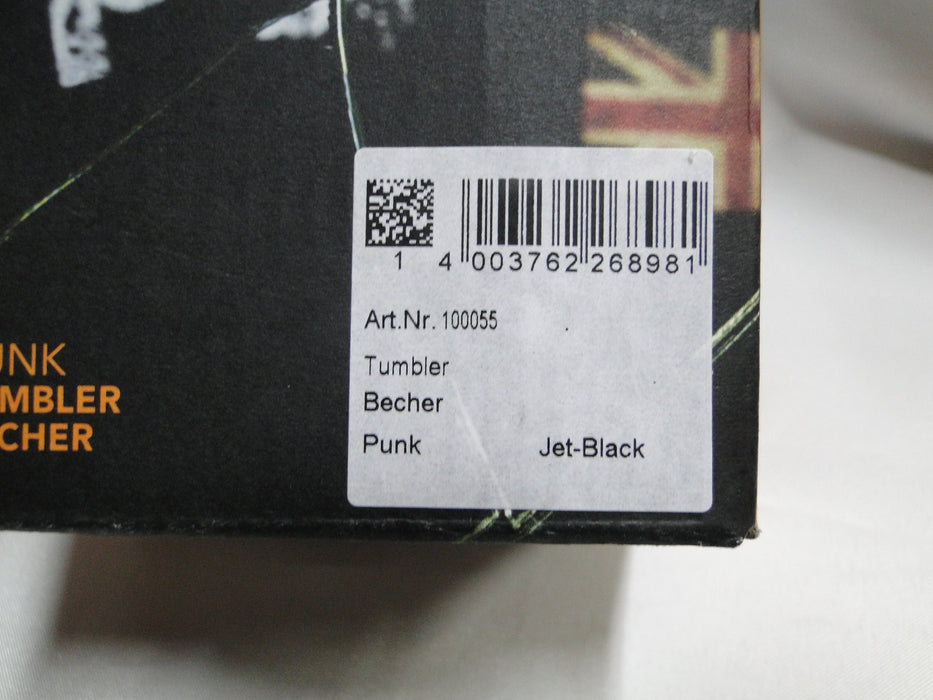 Nachtmann Punk: NEW Jet Black Tumbler / Double Old Fashioned, 4", Box