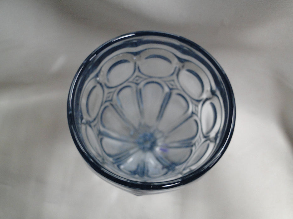 Fostoria Moonstone Light Blue, Thumbprints: Iced Tea Glass, 6 1/2" Tall, As Is