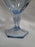 Fostoria Moonstone Light Blue, Thumbprints: Wine Glass, 5 1/8" Tall, As Is