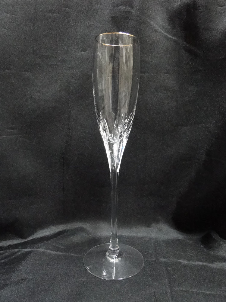 Lenox Firelight Gold Crystal, Gold Trim: Champagne Flute (s), 9 1/2" Tall