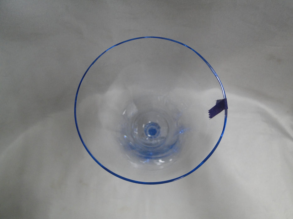 Cambridge 3130 Moonlight Blue, Optic: Water or Wine Goblet, 7 1/4", As Is