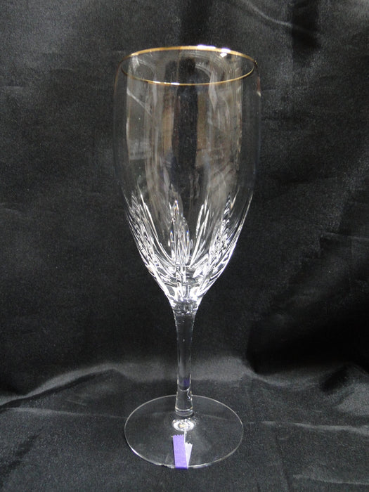 Lenox Firelight Gold Crystal, Gold Trim: Iced Tea, 8 1/4", As Is