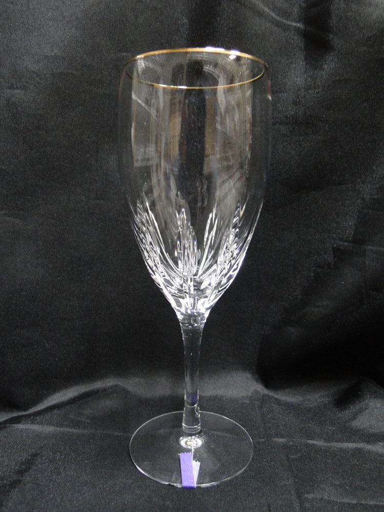 Lenox Firelight Gold Crystal, Gold Trim: Iced Tea, 8 1/4", As Is