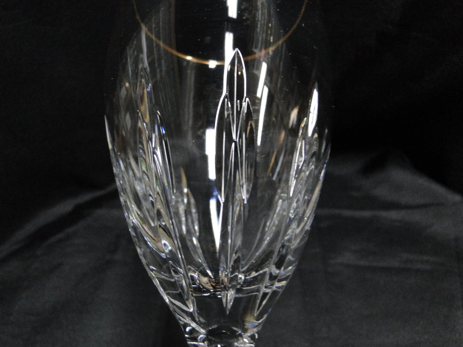 Lenox Firelight Gold Crystal, Gold Trim: Iced Tea, 8 1/4", As Is