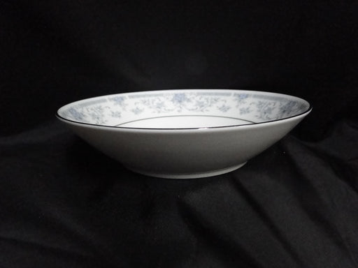 Noritake String of Pearls, 3480, Blue Flowers & Band: Coupe Soup Bowl, 7 1/2"