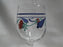 Lenox Poppies on Blue Glassware: Water or Wine Goblet, 7 1/2" Tall, 10 oz