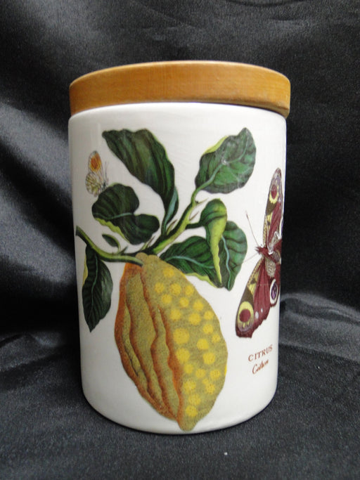 Portmeirion Botanic Garden: Storage Jar & Lid, Citrus, 5 3/8" Tall, Britain