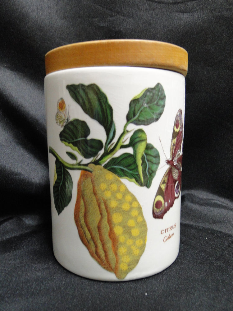 Portmeirion Botanic Garden: Storage Jar & Lid, Citrus, 5 3/8" Tall, Britain