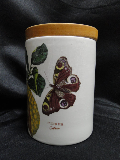 Portmeirion Botanic Garden: Storage Jar & Lid, Citrus, 5 3/8" Tall, Britain