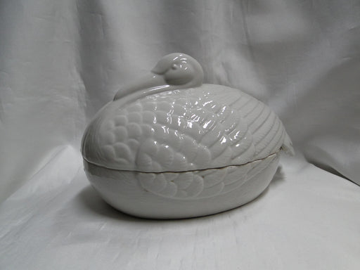 Fitz & Floyd Duck Oval Covered Baker, 8 3/8" Long, As Is