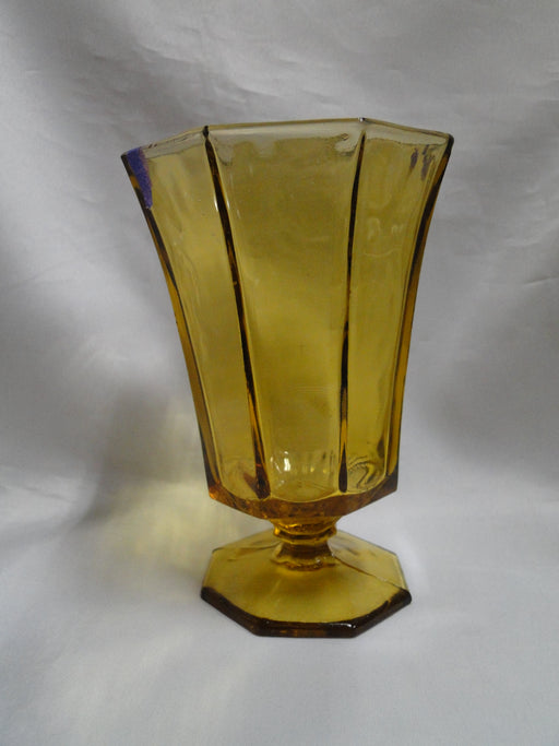 Independence Octagonal Amber: Iced Tea, 6" Tall, As Is