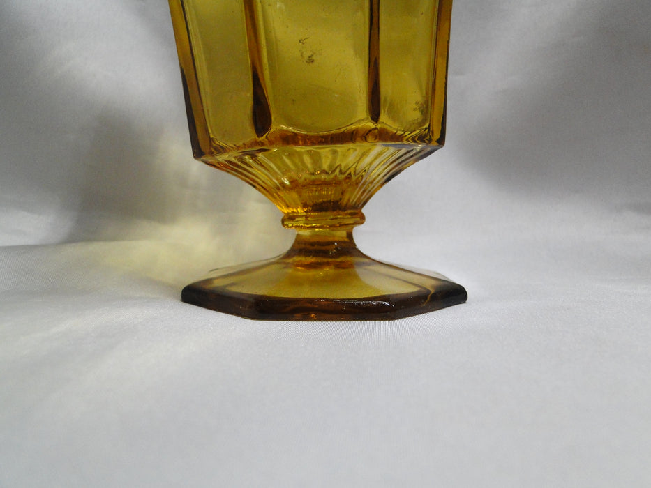 Independence Octagonal Amber: Iced Tea, 6" Tall, As Is