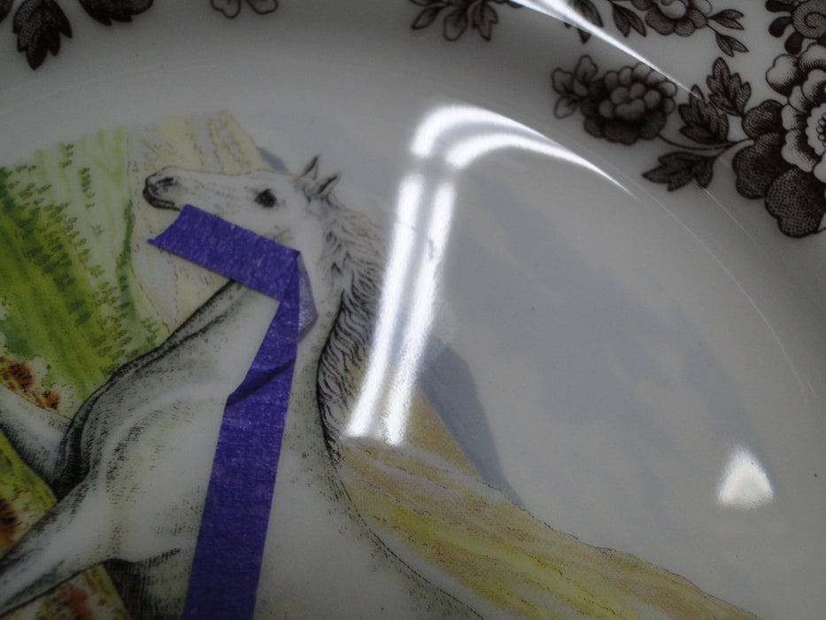 Spode Woodland Horses Arabian, England: Salad Plate, 7 3/4", Flaw
