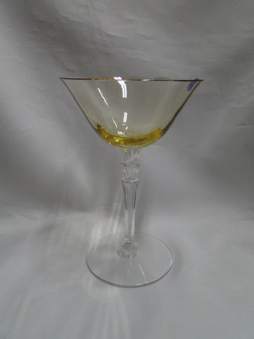 Fostoria Topaz / Amber 5099-5299: Champagne / Sherbet, 6 1/8" Tall, As Is