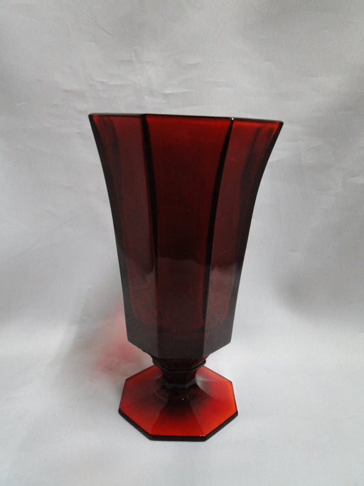 Independence Octagonal Ruby Red: Iced Tea, 6" Tall, As Is