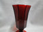 Independence Octagonal Ruby Red: Iced Tea, 6" Tall, As Is