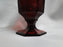 Independence Octagonal Ruby Red: Iced Tea, 6" Tall, As Is