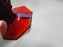 Independence Octagonal Ruby Red: Iced Tea, 6" Tall, As Is