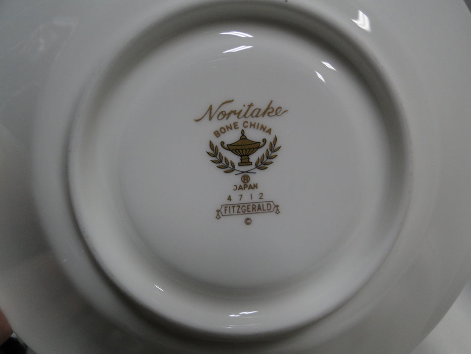 Noritake Fitzgerald, 4712, Green Marble, Gold: 6" Saucer Only, No Cup