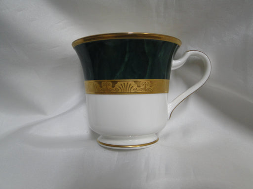 Noritake Fitzgerald, 4712, Green Marble, Gold: Cup & Saucer Set (s), 3 1/8" Tall
