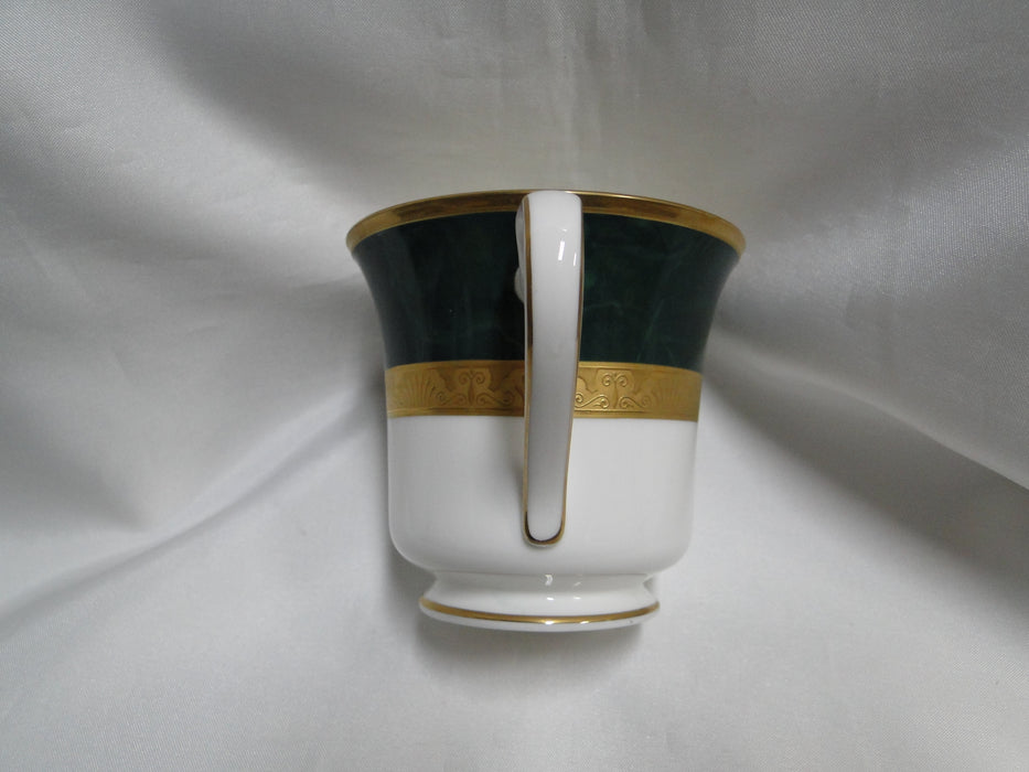 Noritake Fitzgerald, 4712, Green Marble, Gold: 3 1/8" Cup Only, As Is