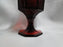 Independence Octagonal Ruby Red: Water or Wine Goblet, 6" Tall, As Is