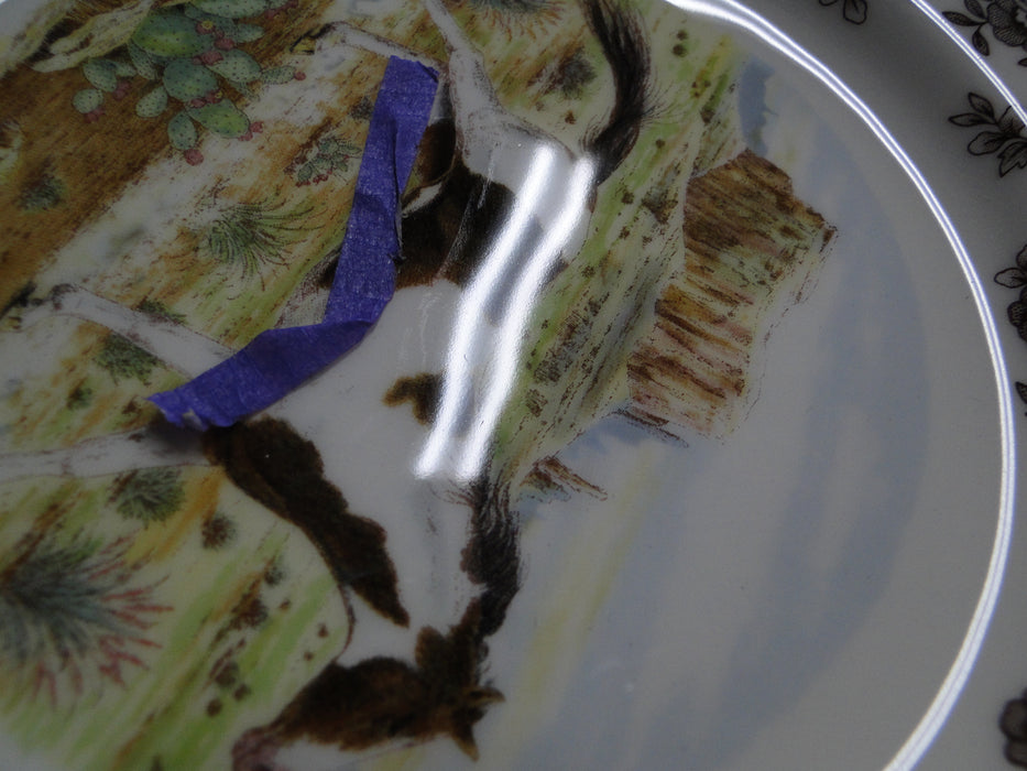 Spode Woodland Horses Paint, England: Salad Plate, 7 3/4", Flaw
