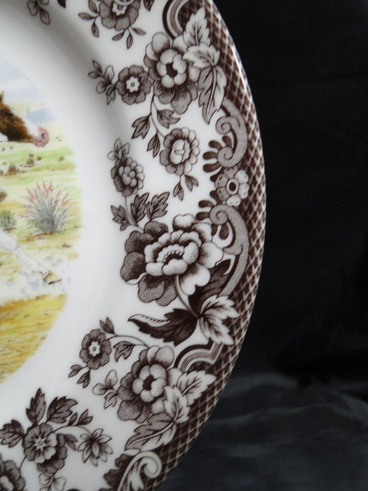 Spode Woodland Horses Paint, England: Salad Plate, 7 3/4", Flaw