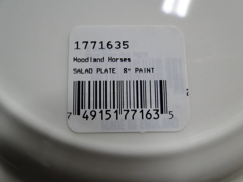 Spode Woodland Horses Paint, England: Salad Plate, 7 3/4", Flaw