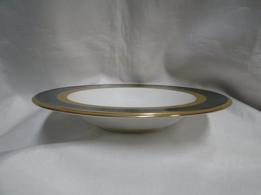 Noritake Fitzgerald, 4712, Green Marble, Gold: Rim Soup Bowl (s), 8 1/2"