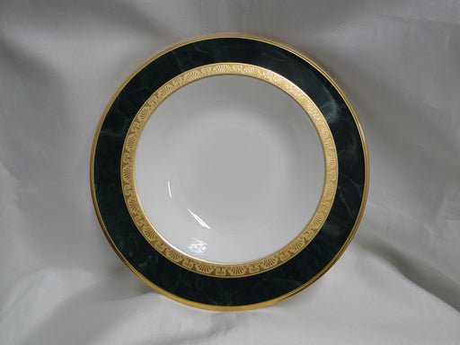 Noritake Fitzgerald, 4712, Green Marble, Gold: Rim Soup Bowl (s), 8 1/2"