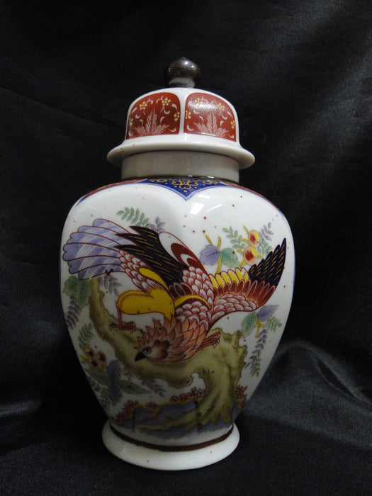 Imari, Multicolored Birds: Urn w/ Lid , 8" Tall