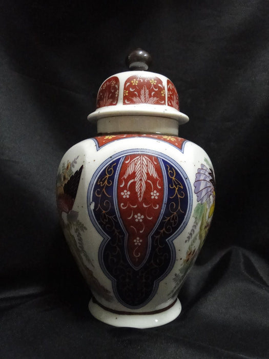 Imari, Multicolored Birds: Urn w/ Lid , 8" Tall