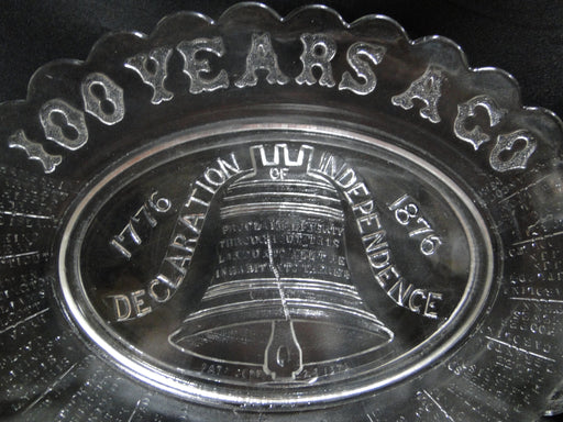Gillinder Liberty Bell, 100 Years Ago, 1776, Names: Oval Platter, 13 1/2"