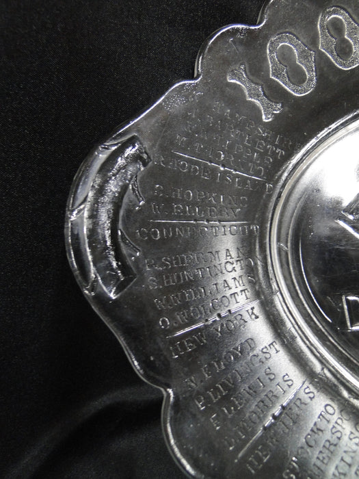 Gillinder Liberty Bell, 100 Years Ago, 1776, Names: Oval Platter, 13 1/2"